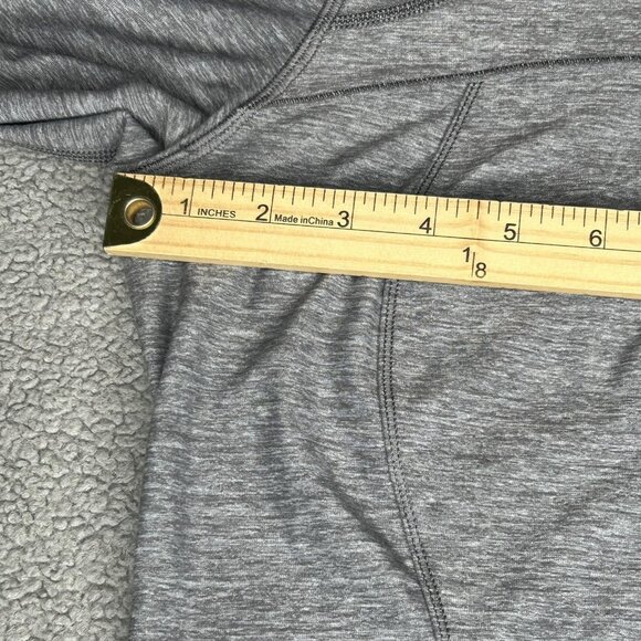 Lululemon Jacket Womens XS Gray 1/2 Zip Thumbholes Mesh Lined Running Yoga - Picture 7 of 13